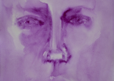 akwarela z cyklu „ciała niebieskie” 30x40cm