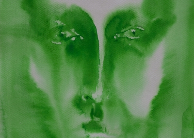 akwarela z cyklu „ciała niebieskie” 30x40cm