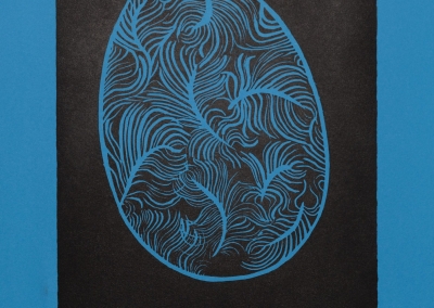 Jajo, linoryt 21×29,7