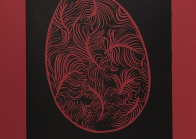 Jajo, linoryt 21×29,7