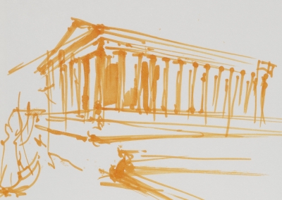 w podróży, Świątynia Hefajstosa /Ateny 14x15cm