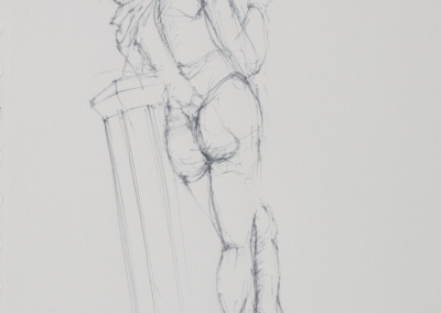 w podróży, Luwr: Satyr grający na flecie / Paryż 14x15cm